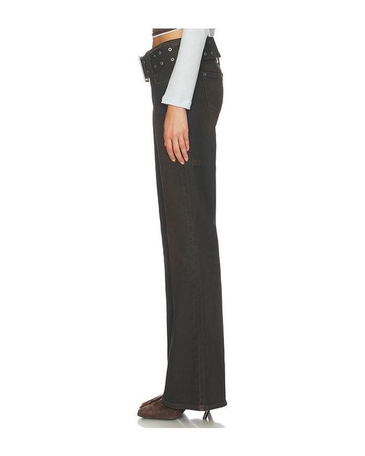 Ksubi Black Soho Lo Belted Flared