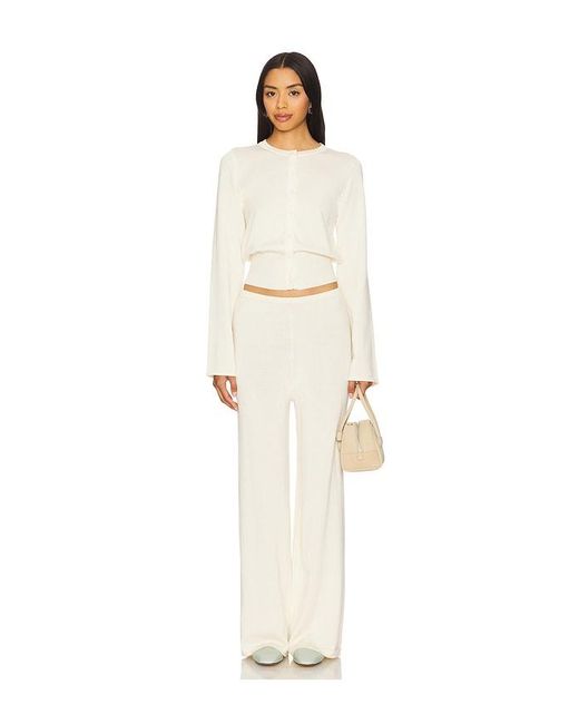 SNDY'S White August Button Up Cardigan
