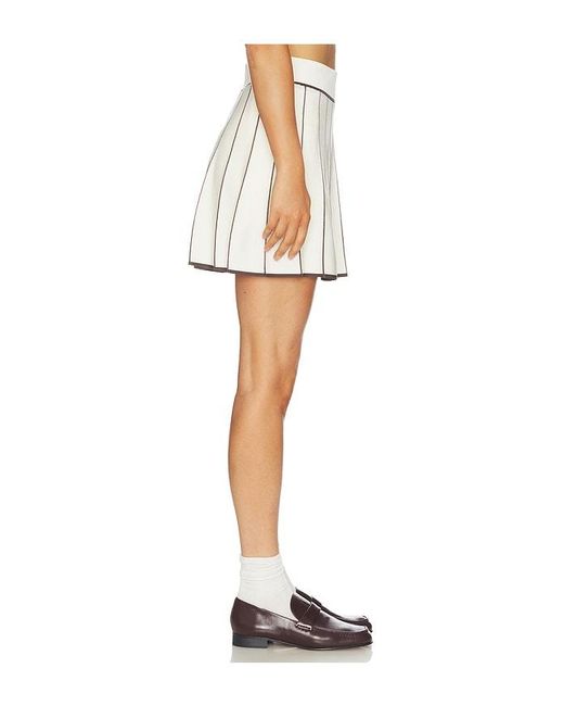 Malbon White Aurora Mini Skirt