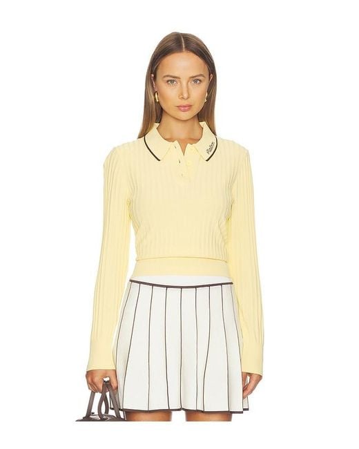 Malbon Natural Selma Polo Top
