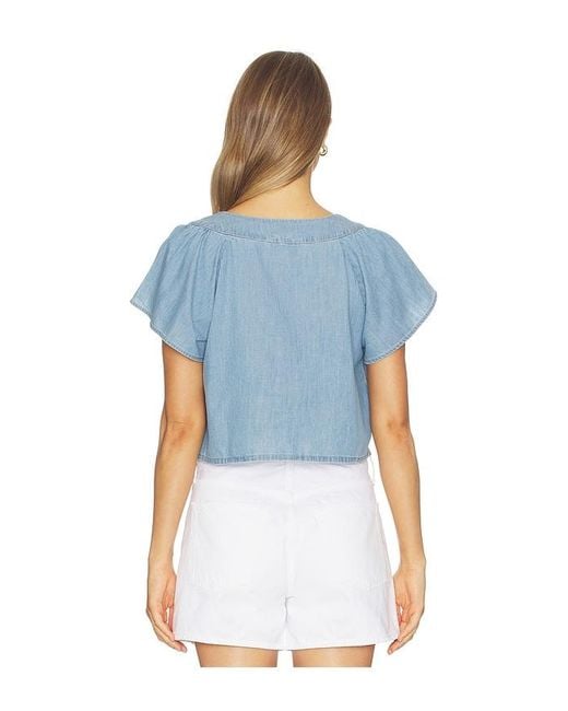 PAIGE Blue Belle Top