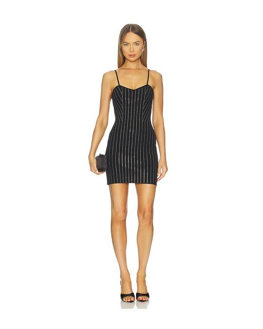 Dodiee Black Skyla Pinstripe Tube Dress