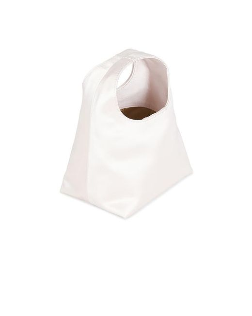 Loeffler Randall White Kenzie Mini Bucket Clutch