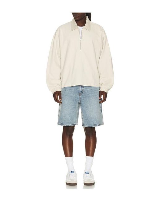 DUNST Blue Classic Carpenter Denim Shorts for men