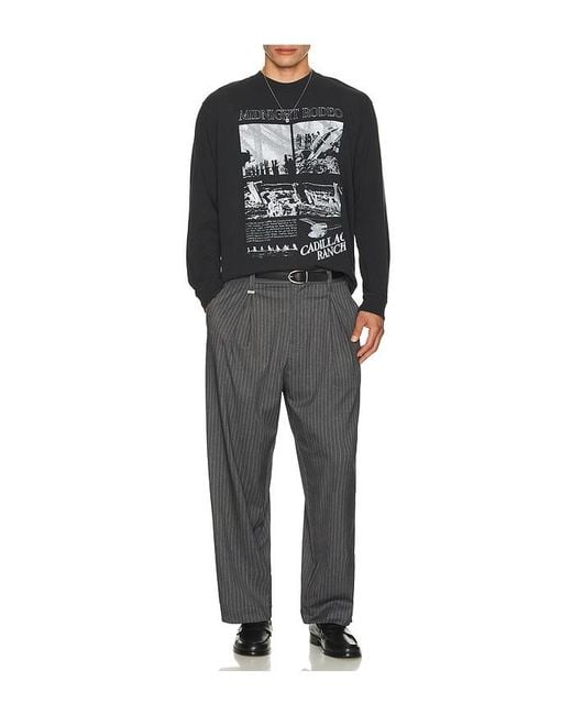 MIDNIGHT RODEO Black Cadillac Ranch Long Sleeve Tee for men