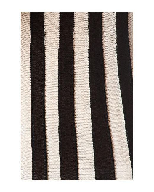 ROBE KAYLEE en Black,White Solid & Striped