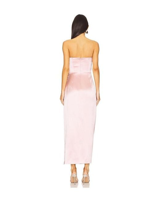 Nana Jacqueline White Emilia Satin Dress