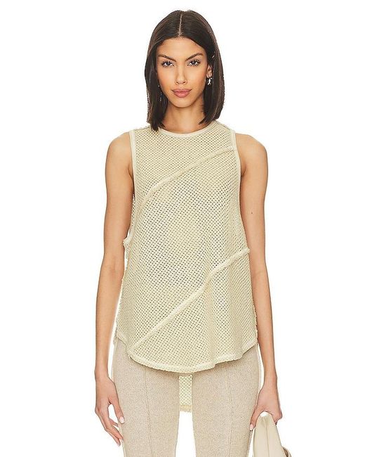 Free People Natural Shore Side Muscle Tank