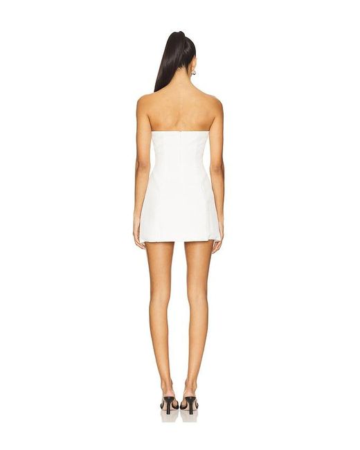 ALL THE WAYS White Nikola Strapless Mini Dress