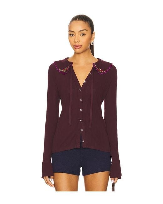 Free People Purple Juniper Long Sleeve