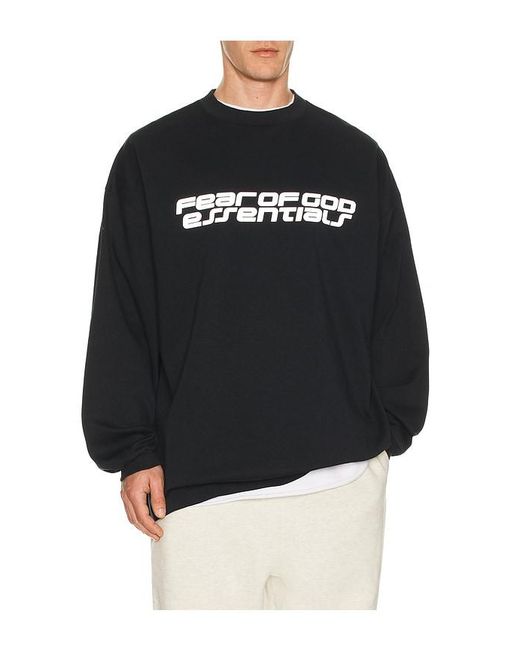 Fear Of God Black 90's Long Sleeve Tee for men