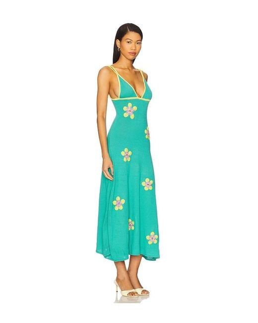 CAPITTANA White Carolina Flowers Dress