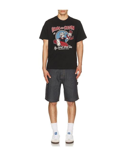 Iron & Resin Black By Land And By Sea Tee for men