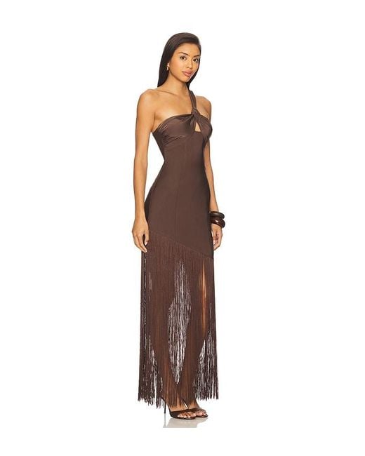 House of Harlow 1960 Brown X Revolve Perlita Maxi Dress