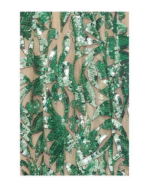 Bronx and Banco Green Chloe Pailette Strapless Mini Dress