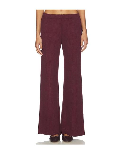 Bobi Red Wide Leg Drawstring Pant