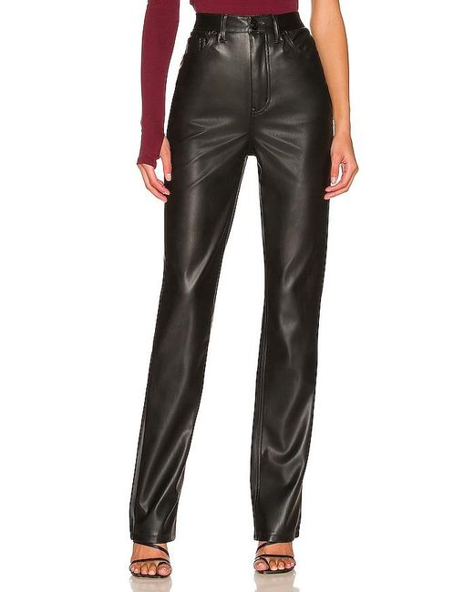AFRM Black Heston Faux Leather Pant