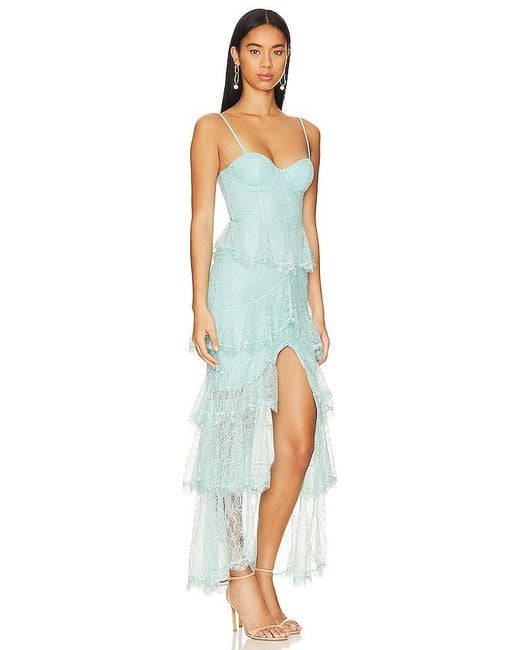 MAJORELLE Blue Zelda Fitz Gown