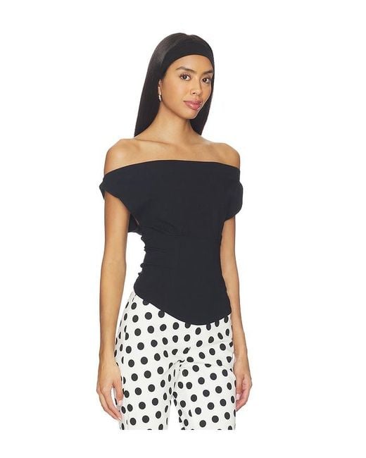 Free People Black Harper Top