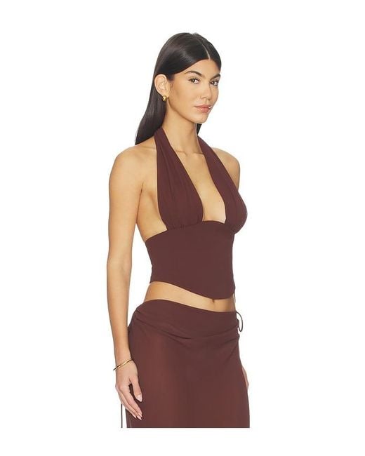 Natalie Rolt Red Bronte Top