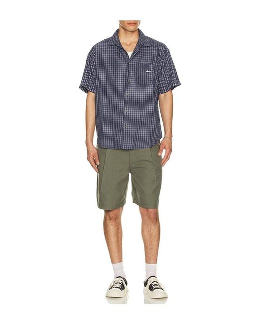 Obey Green Dean Pleated Short for men