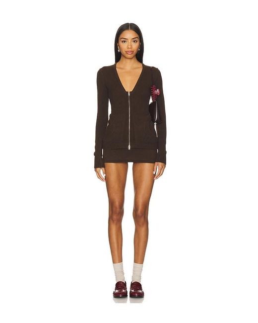 Frankie's Bikinis Black Briar Cloud Knit Skort