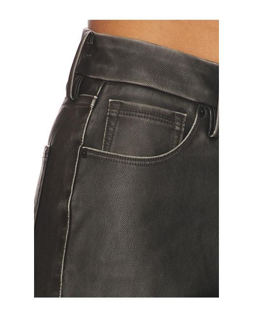 GOOD AMERICAN Black Good Skate Faux Leather Pants
