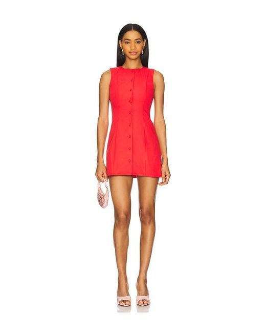 MORE TO COME Red Selma Mini Dress