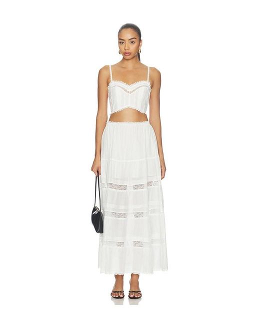 Steve Madden White Elisse Skirt