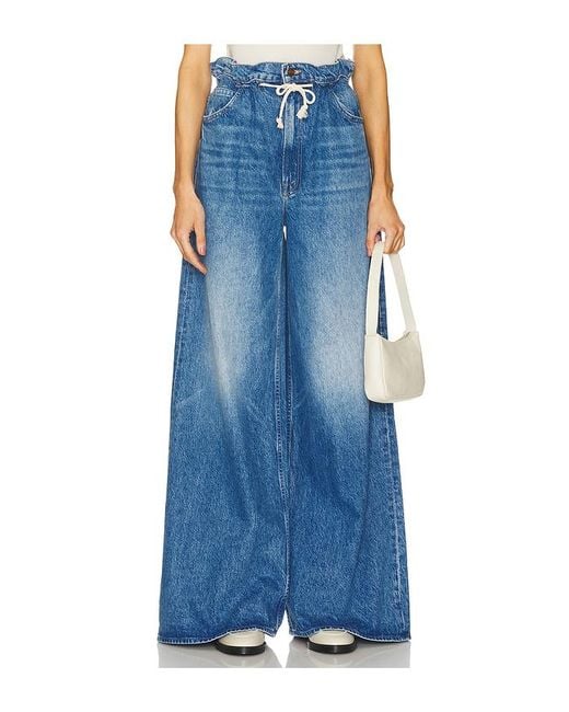 Mother Blue Weiter Schnitt Doggie Bag Heel. Größe Also