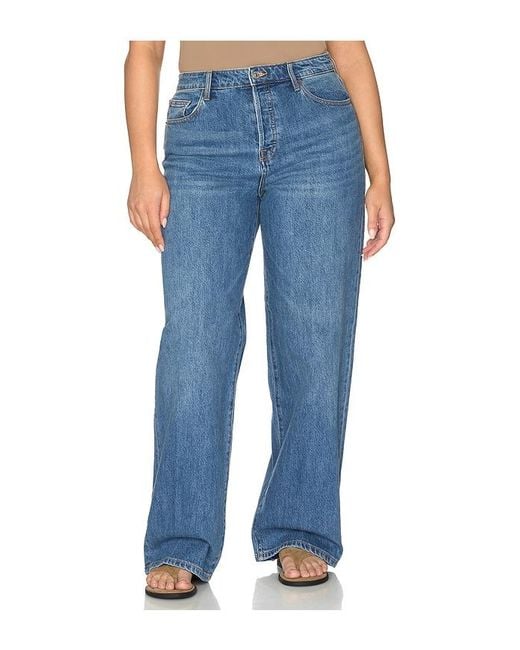GOOD AMERICAN Blue Vintage High Wide Jeans