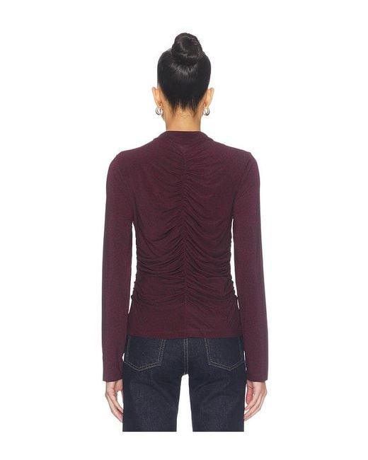 Sea Purple Charlize Print Longsleeve Top