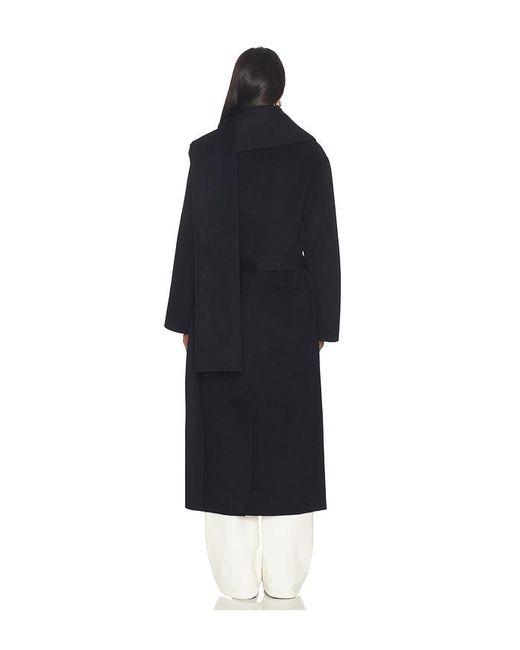 Rohe Black Signature Double-Faced Scarf Coat