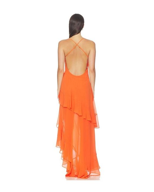 retroféte Orange Samara Dress