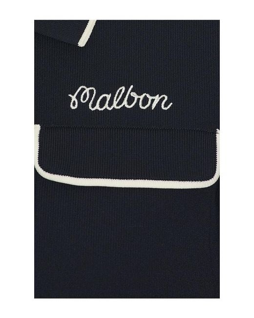 Malbon Blue Jacqueline Polo Top