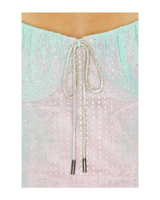 Area White Crystal Hotfix Gown