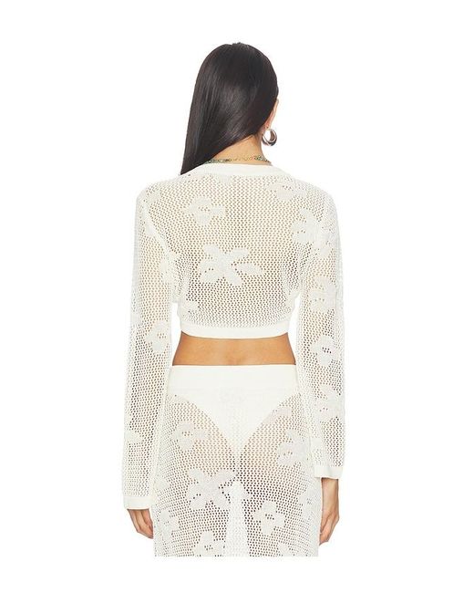 SNDY'S White Terra Reversible Top