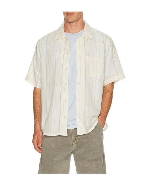 Asher White Rick Camp Shirt for men