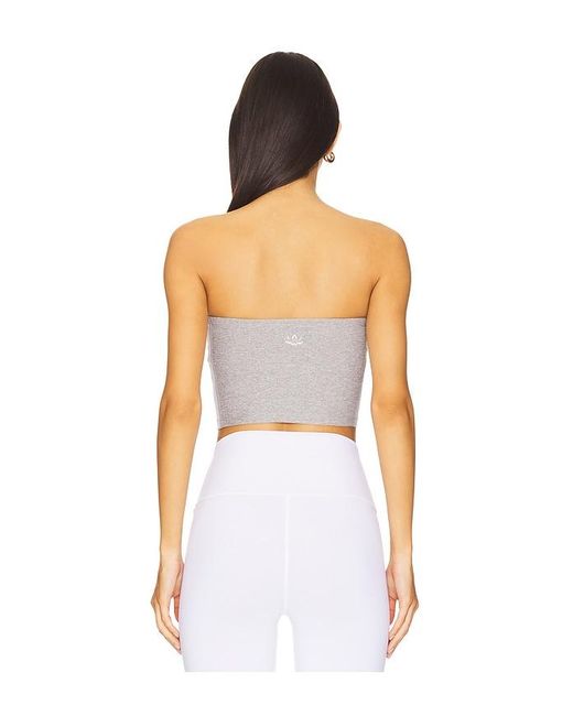 Beyond Yoga Multicolor Space Dye Strapless Stripe Top
