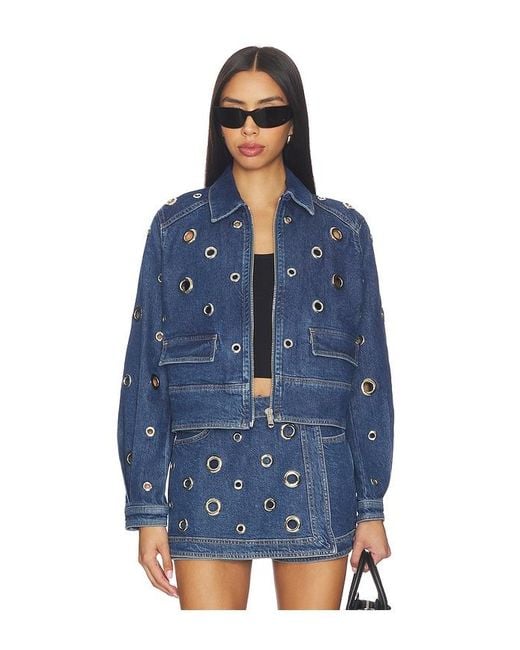 Cinq À Sept Blue Denim Harriet Jacket