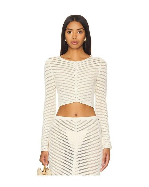 Raya Top En Color Crema Talla En Devon Windsor de color White