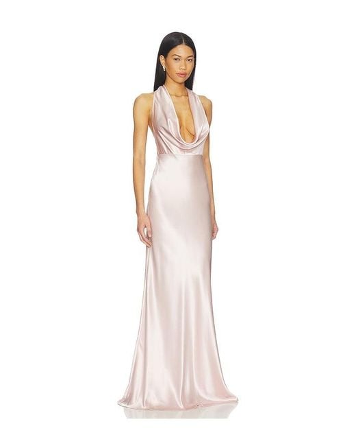 SAU LEE White Pearl Gown
