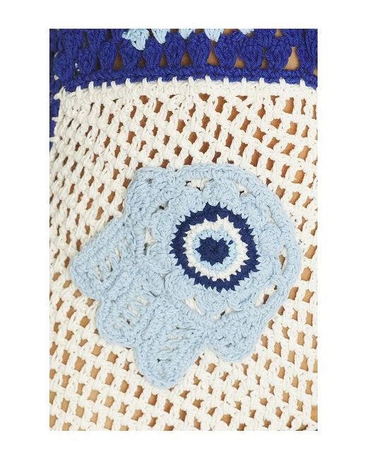 Leslie Amon Blue Dream Evil Eye Mini Dress