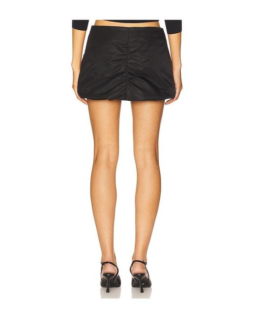 we11done Black Nylon Mini Skirt