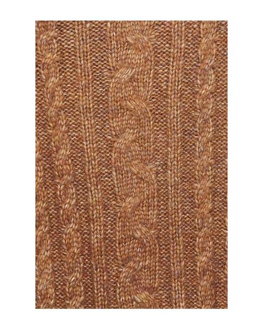 Helsa Brown Jessiah Cable Cardigan
