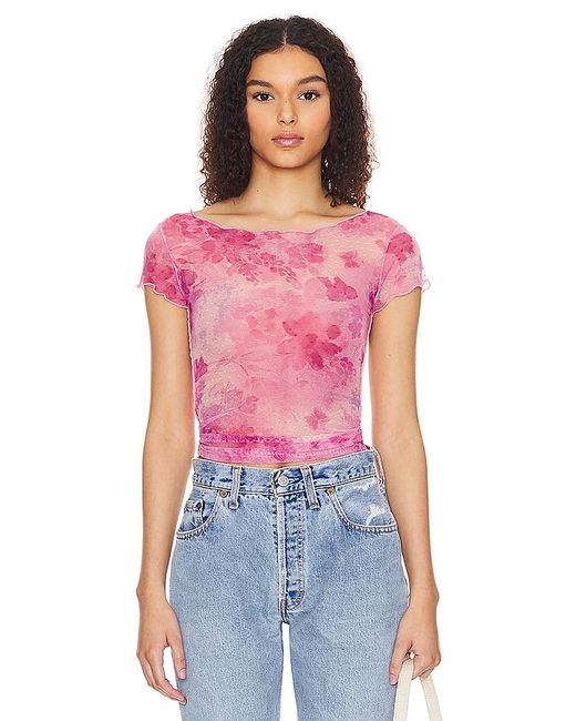 Camiseta tirantes baby on the dot Free People de color Red