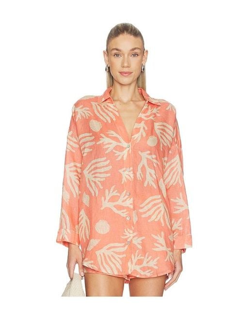 LSPACE Orange Rio Tunic
