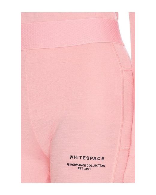 White/space Pink Merino Baselayer Bottom