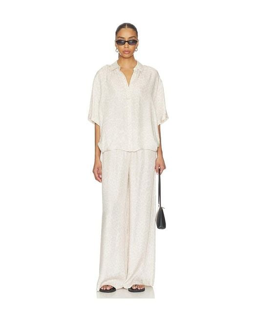 Anine Bing White Roslyn Pant