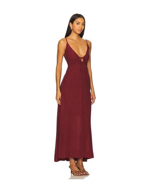 LSPACE Red Mabel Maxi Dress